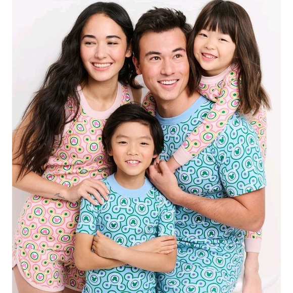 Disney Hanna Andersson Collection Adult S Organic Short John Pajama Set Mickey - Picture 1 of 16